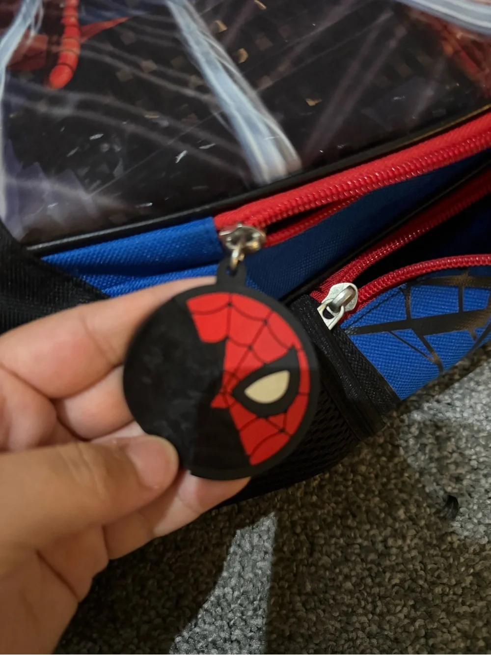 Spiderman Kids Backpack in Red, Blue & Black